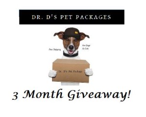 Dr D's Pet Packages 3 Month Giveaway