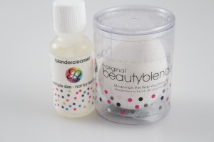 Beauty Blender and cleanser