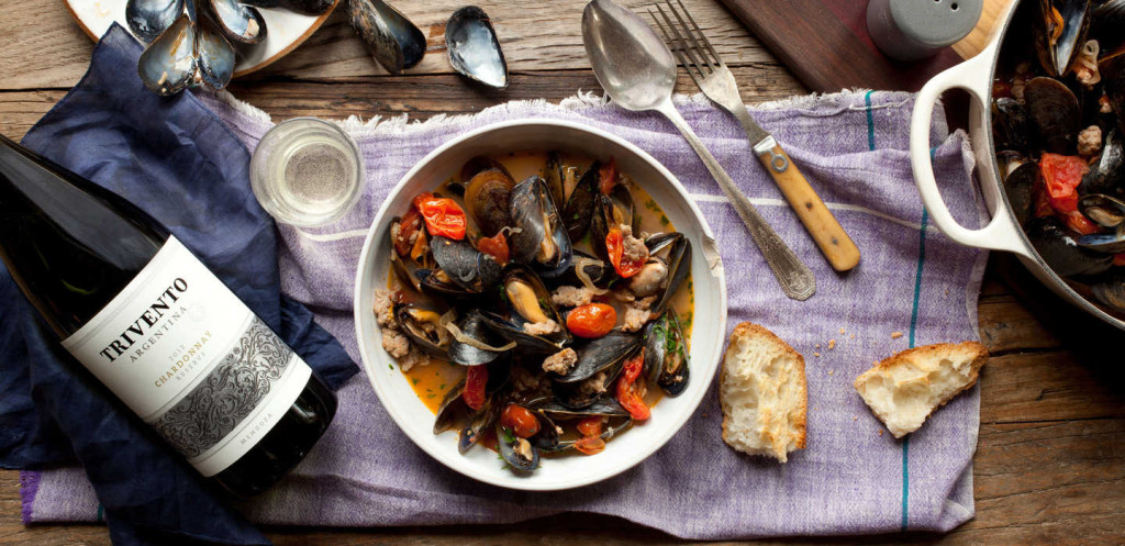Mussels with Turkey Sausage