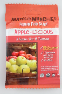 Matt's Munchies Premium Fruit Snack, Apple-licious
