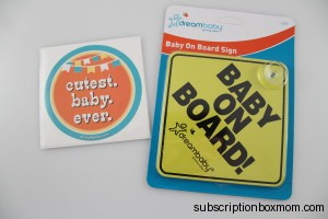 Cutest Baby Ever Sticker and Baby on Board Sign