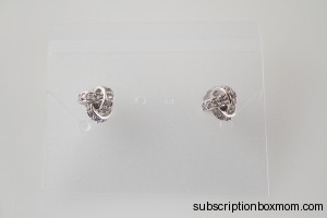 Urban Gem Silver Knot Earrings