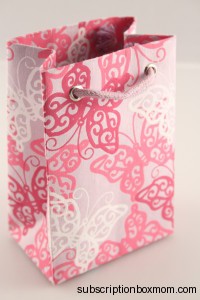 Small Lilac Butterfly Gift Bag