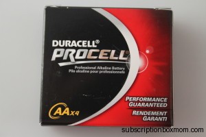 4 AA Duracell Batteries