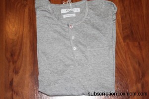 Heather Gray Short Sleeve with buttons and pocket
