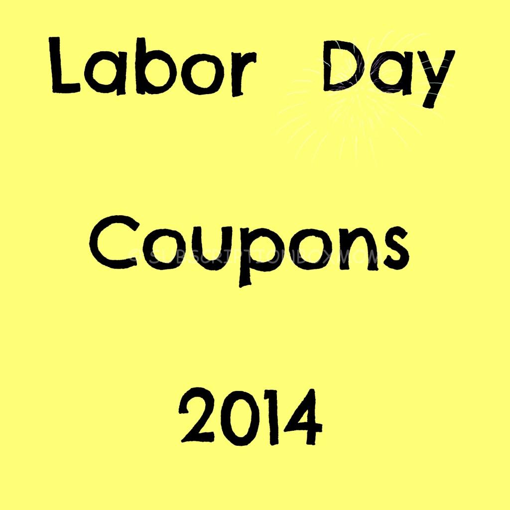 Labor Day 2014 Subscription Box Coupons