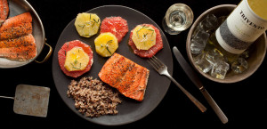 Seared Salmon with Winter Citrus Salad