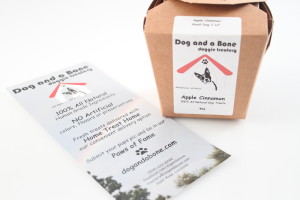 Dog and Bone doggie treatery Apple Cinnamon 4oz