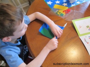 Making his own flag