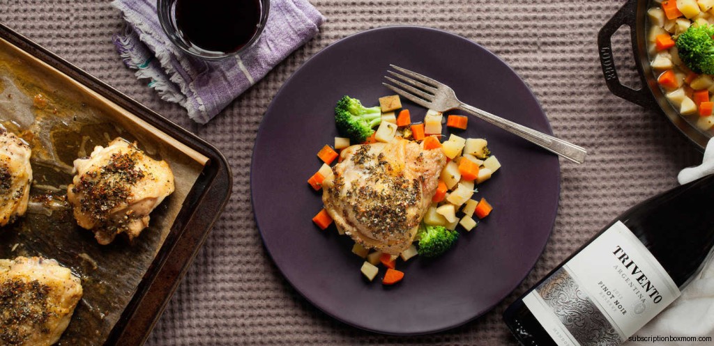 Thyme-Rosemary Chicken with Braised Winter Vegetables