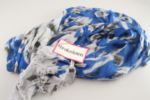 Brokedown Blue IKAT Scarf