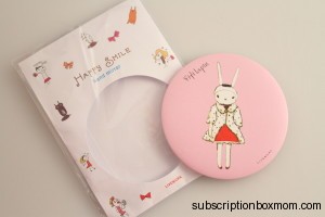 Fifi Lapin Small Flat Round Hand Mirror - Japan