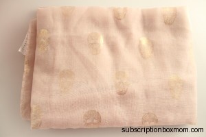 Bijou Brigitte Gold Skull Print Scarf-Germany