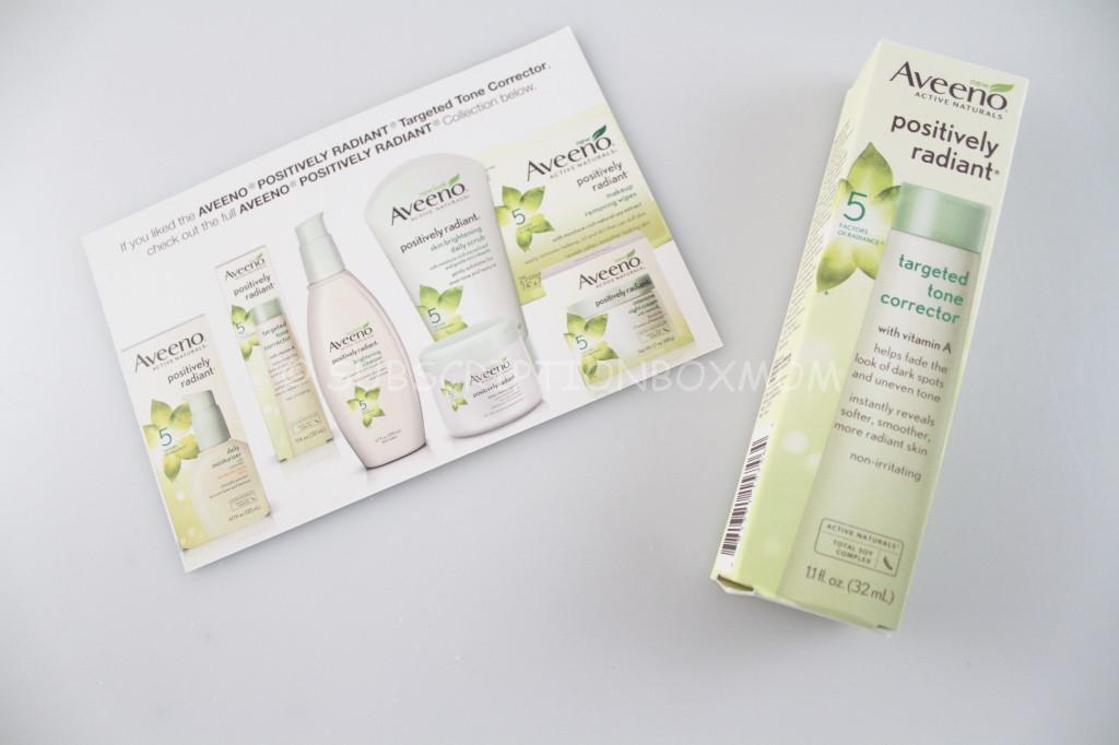 Influenster Aveeno Positively Radant Targeted Tone Corrector