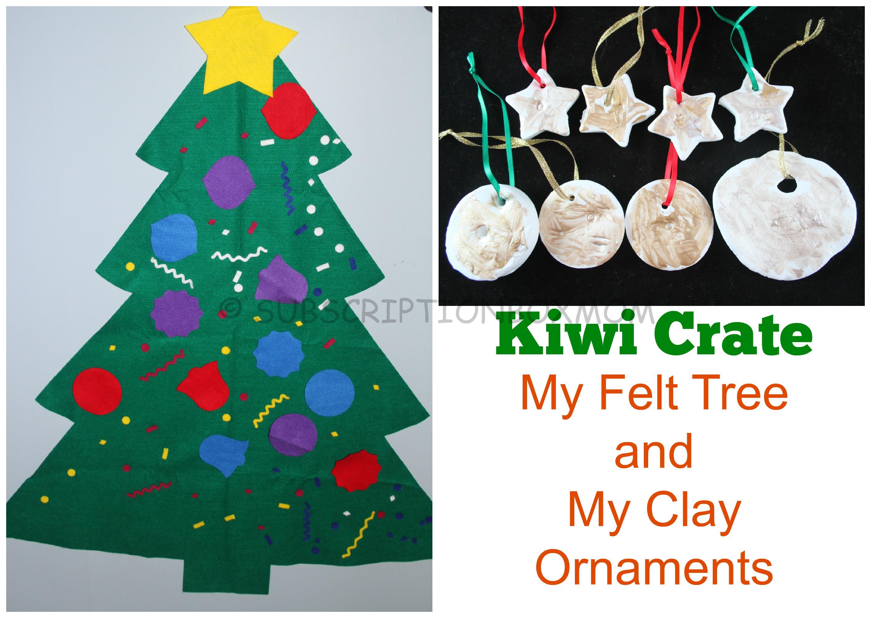 Kiwi Crate My Felt Tree + My Clay Ornaments