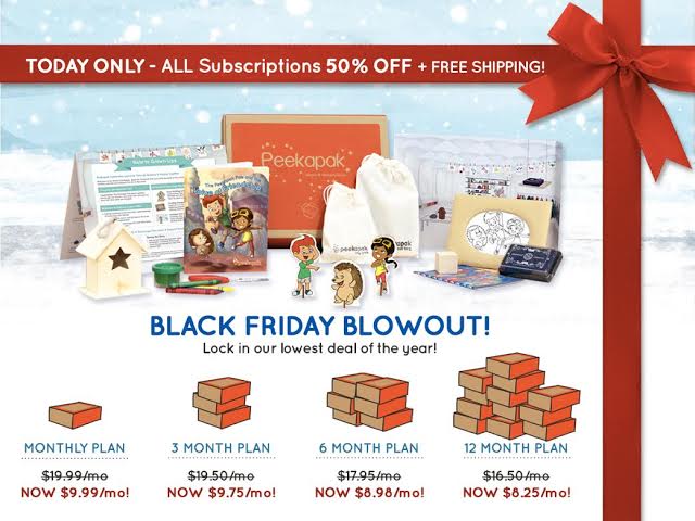 Peekapak Black Friday Coupon 2014