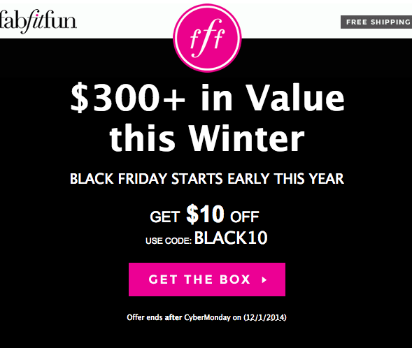 FabFitFun Black Friday 2014 Deal