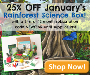 Green Kid Crafts 25% off Rainforest Science Discovery Box