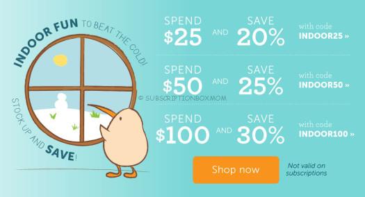 Kiwi Crate Store Coupons - Indoor Fun Sale - Save Up To 30%