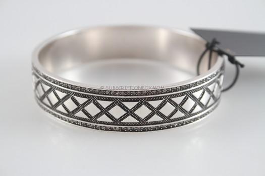 House of Harlow 1960 Shakti Engraved Bangle in Silver