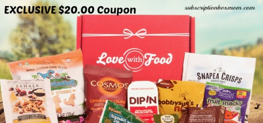 EXCLUSIVE Love with Food $20.00 Coupon + FREE Box