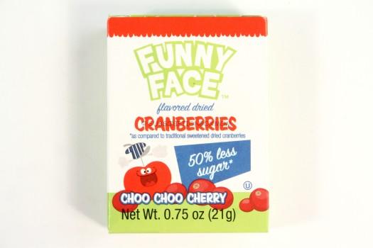 Funny Face Flavored Dried Cranberries in Choo Choo Cherry