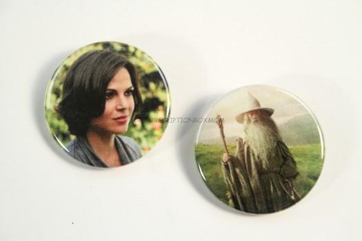 "Once Upon a Time" and "The Hobbit" Buttons