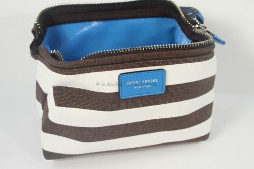 Henri Bendel Signature Strip Canvas Dopp Kit