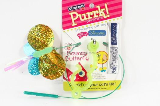 Vitakraft Purrk Playfuls Toys for Cats, Bouncy Butterfly