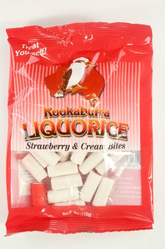 Kookaburra Liquorice Strawberry & Cream Bites