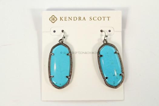 Kendra Scott Elle Silver Earrings in Turquoise Magnesite