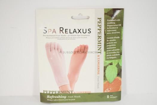 Spa Relaxus Peppermint and Tangerine Refreshing Foot Mask 