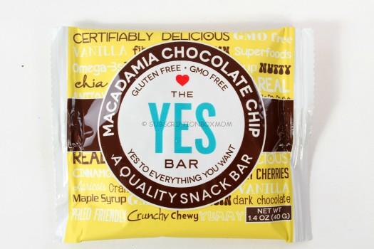 YES Bar Macademia Chocolate Chip Bar