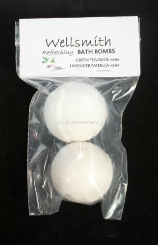 Wellsmith - Refreshing Bath Bomb Duo in Green tea/Aloe, and Lavender/Vanilla