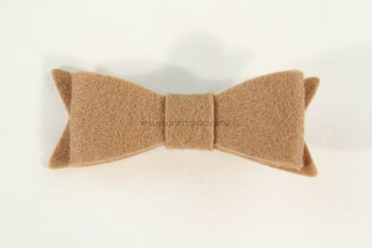 Tan Felt Bow