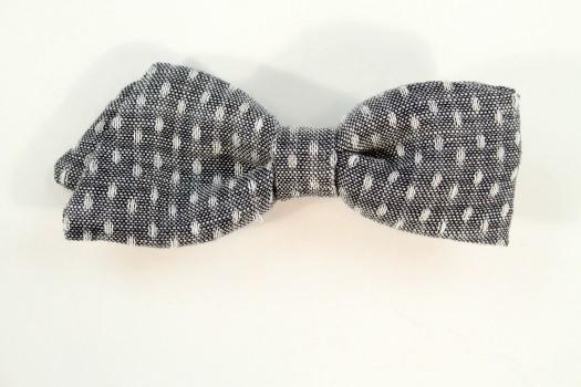 Grey Fabric Bow