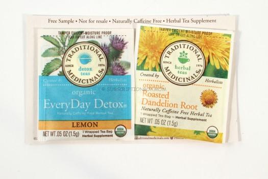 Traditional Medicinals Organic Herbal Tea Supplement Samples