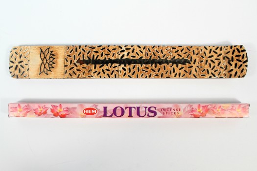 Lotus incense holder w/ lotus incense