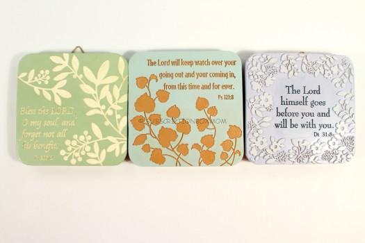 Bible Verse Set of Plaques