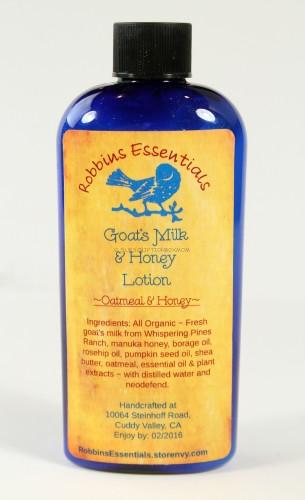 Robbins Essentials - Goatâ€™s Milk & Honey Lotion in Oatmeal & Honey 