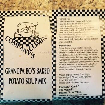 Grandpa Bo's Baked Potato Soup Mix