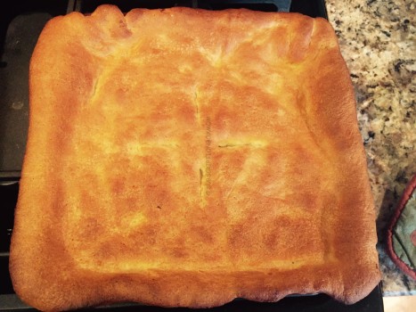 Here's what it looked like out of the oven.