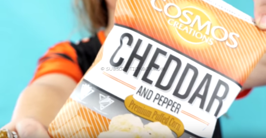 Cosmos Creations Cheddar and Pepper Premium Puffed Corn