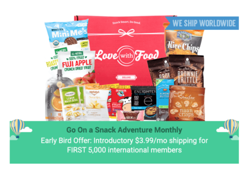 Love with Food Now Offers Worldwide Shipping