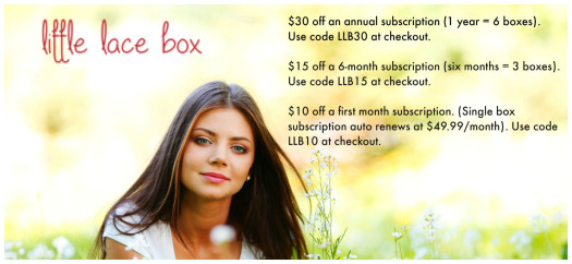 Little Lace Box Subscription Sale September 2015