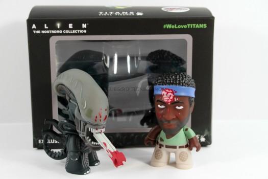 Alien Titans Brain-Splatter Parker and Bloodied Xenomorph 3-Inch Vinyl Mini-Figure 2-Pack 