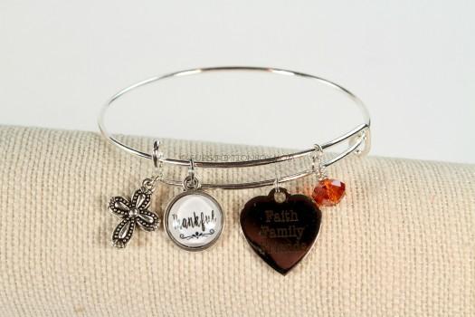 Thankful Charm Bracelet