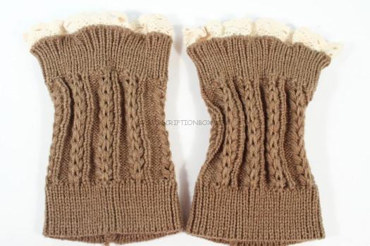 Three Bird Nest Lace Topped Boot Cuffs 