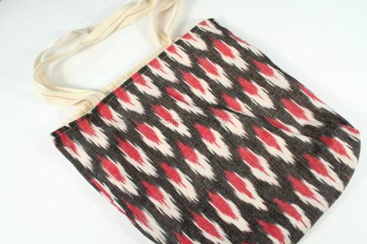 Hand Woven Ikat Fabric Tote Bag