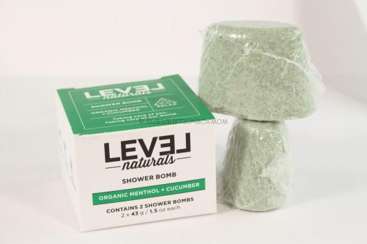 LEVEL Naturals Shower Organic Menthol + Cucumber Bombs